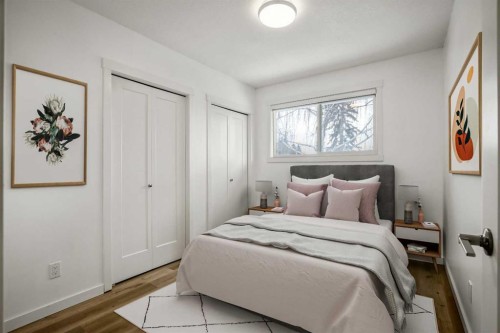 636 Arlington Drive Se, Calgary, AB - Indoor Photo Showing Bedroom