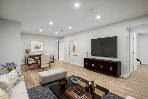 636 Arlington Drive Se, Calgary, AB - Indoor Photo Showing Living Room