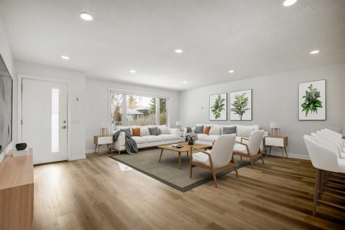 636 Arlington Drive Se, Calgary, AB - Indoor Photo Showing Living Room