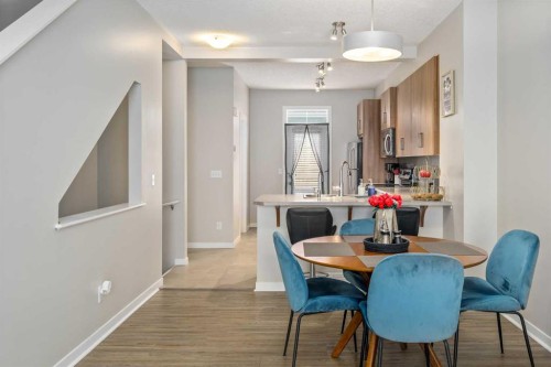 37 New Brighton Point Se, Calgary, AB - Indoor Photo Showing Dining Room