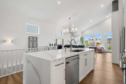 218 Mitchell Heath Nw, Calgary, AB - Indoor Photo Showing Kitchen With Upgraded Kitchen