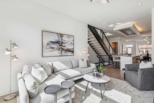 1765 7 Avenue Nw, Calgary, AB - Indoor Photo Showing Living Room