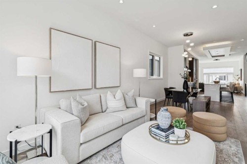1765 7 Avenue Nw, Calgary, AB - Indoor Photo Showing Living Room