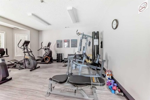 3202 Sienna Park Green Sw, Calgary, AB - Indoor Photo Showing Gym Room