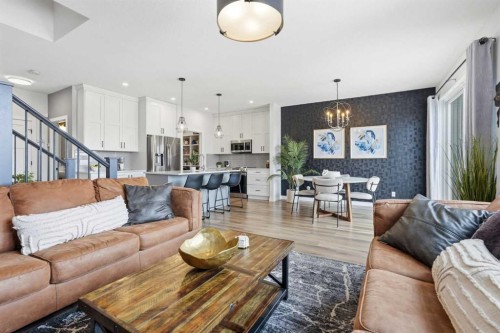 376 Fireside Way, Cochrane, AB - Indoor Photo Showing Living Room