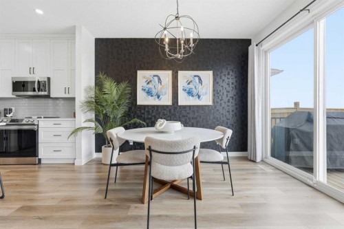 376 Fireside Way, Cochrane, AB - Indoor Photo Showing Dining Room