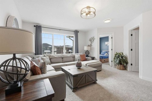 376 Fireside Way, Cochrane, AB - Indoor Photo Showing Living Room
