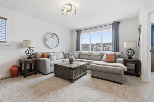 376 Fireside Way, Cochrane, AB - Indoor Photo Showing Living Room