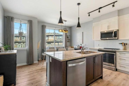 247 Sage Hill Grove Nw, Calgary, AB - Indoor Photo Showing Kitchen With Double Sink With Upgraded Kitchen