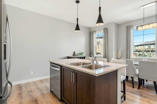 247 Sage Hill Grove Nw, Calgary, AB - Indoor Photo Showing Kitchen With Double Sink