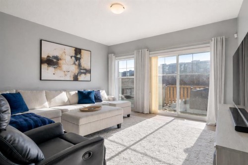 247 Sage Hill Grove Nw, Calgary, AB - Indoor Photo Showing Living Room