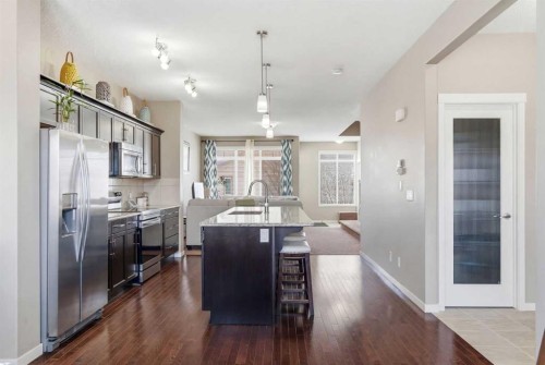 154 Cranford Park Se, Calgary, AB - Indoor Photo Showing Kitchen With Upgraded Kitchen