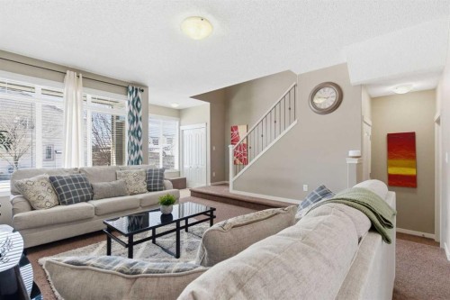 154 Cranford Park Se, Calgary, AB - Indoor Photo Showing Living Room