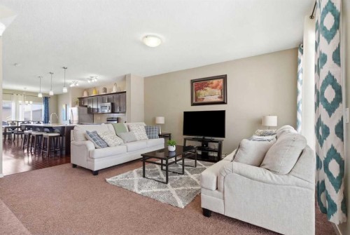 154 Cranford Park Se, Calgary, AB - Indoor Photo Showing Living Room