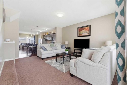 154 Cranford Park Se, Calgary, AB - Indoor Photo Showing Living Room