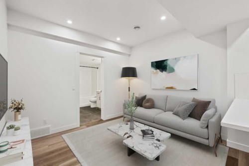 49 Starling Passage Nw, Calgary, AB - Indoor Photo Showing Living Room