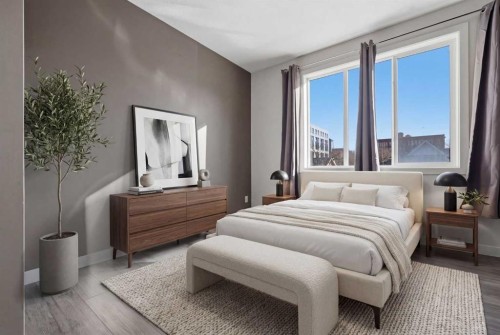 206-910 18 Avenue Sw, Calgary, AB - Indoor Photo Showing Bedroom