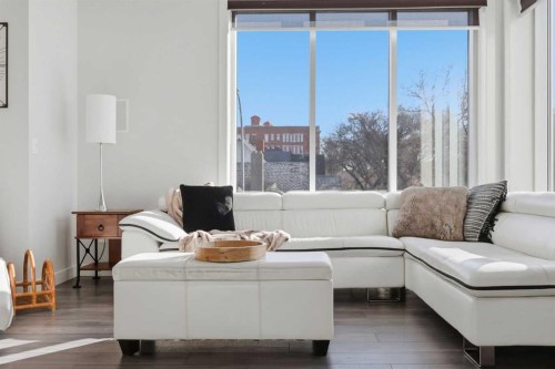 206-910 18 Avenue Sw, Calgary, AB - Indoor Photo Showing Living Room