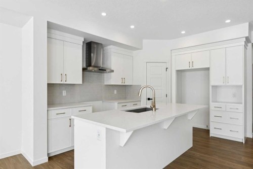175 Herron Landing Ne, Calgary, AB - Indoor Photo Showing Kitchen With Upgraded Kitchen