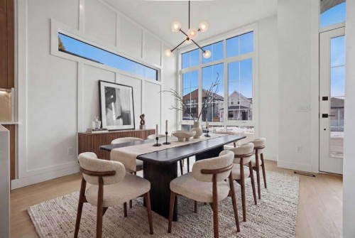 806 23 Avenue Se, Calgary, AB - Indoor Photo Showing Dining Room
