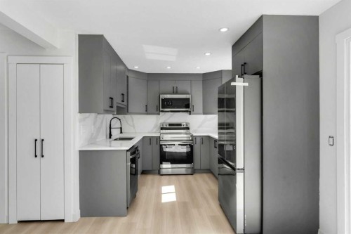 62 Deer Ridge Way Se, Calgary, AB - Indoor Photo Showing Kitchen With Stainless Steel Kitchen With Upgraded Kitchen