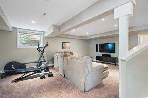 1914 Broadview Road Nw, Calgary, AB - Indoor Photo Showing Gym Room