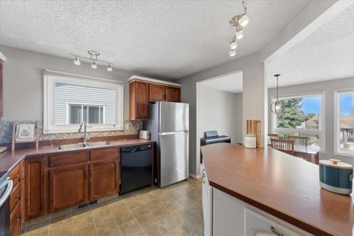 165 Macewan Glen Drive Nw, Calgary, AB - Indoor Photo Showing Kitchen With Double Sink
