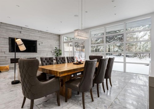 106 Pumpridge Place Sw, Calgary, AB - Indoor Photo Showing Dining Room