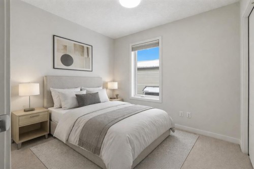 349 Walden Drive Se, Calgary, AB - Indoor Photo Showing Bedroom