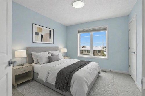 349 Walden Drive Se, Calgary, AB - Indoor Photo Showing Bedroom