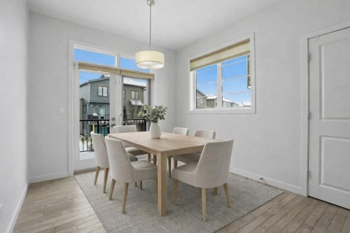349 Walden Drive Se, Calgary, AB - Indoor Photo Showing Dining Room