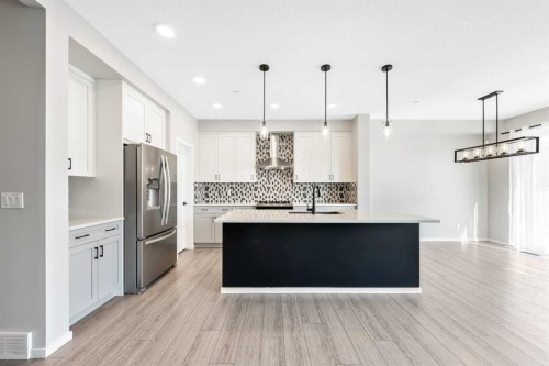 98 Lucas Crescent Nw, Calgary, AB - Indoor Photo Showing Kitchen With Stainless Steel Kitchen With Upgraded Kitchen