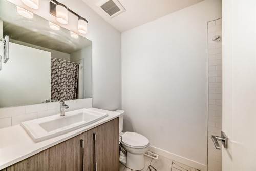 202 Creekstone Drive Sw, Calgary, AB - Indoor Photo Showing Bathroom