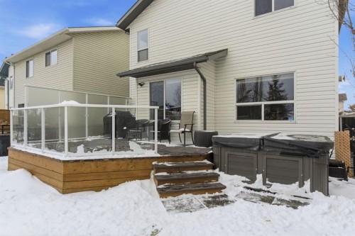 329 Douglas Ridge Circle Se, Calgary, AB - Outdoor With Deck Patio Veranda With Exterior