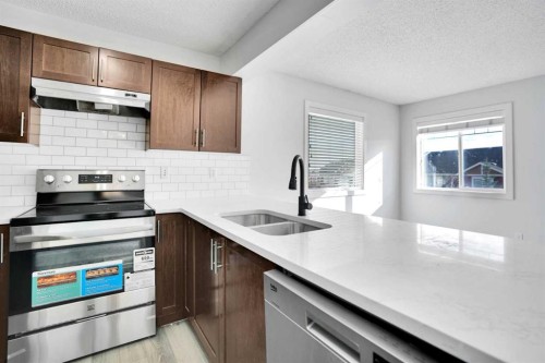 137 Pantego Lane Nw, Calgary, AB - Indoor Photo Showing Kitchen With Double Sink