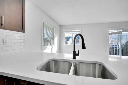 137 Pantego Lane Nw, Calgary, AB - Indoor Photo Showing Kitchen With Double Sink