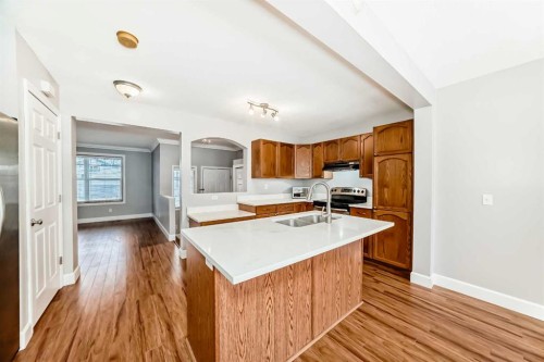 31 Coventry Road Ne, Calgary, AB - Indoor Photo Showing Kitchen With Double Sink