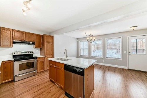 31 Coventry Road Ne, Calgary, AB - Indoor Photo Showing Kitchen With Double Sink