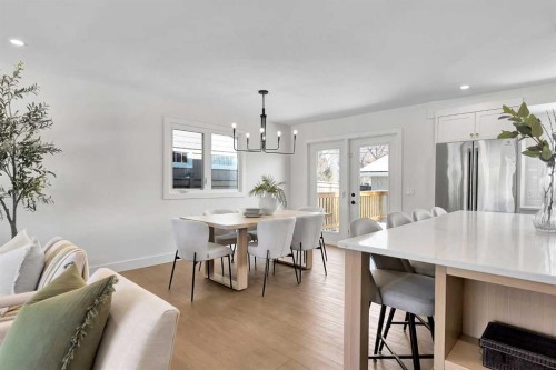928 Lake Twintree Crescent Se, Calgary, AB - Indoor Photo Showing Dining Room
