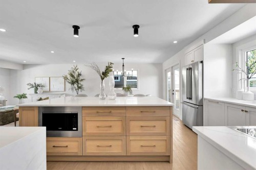 928 Lake Twintree Crescent Se, Calgary, AB - Indoor Photo Showing Kitchen With Upgraded Kitchen