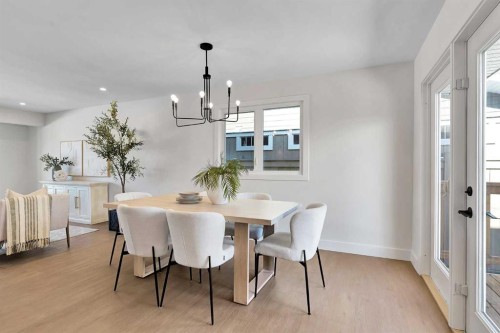 928 Lake Twintree Crescent Se, Calgary, AB - Indoor Photo Showing Dining Room