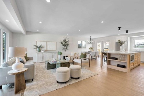 928 Lake Twintree Crescent Se, Calgary, AB - Indoor Photo Showing Living Room