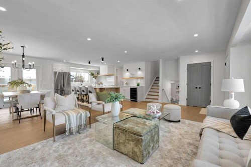 928 Lake Twintree Crescent Se, Calgary, AB - Indoor Photo Showing Living Room