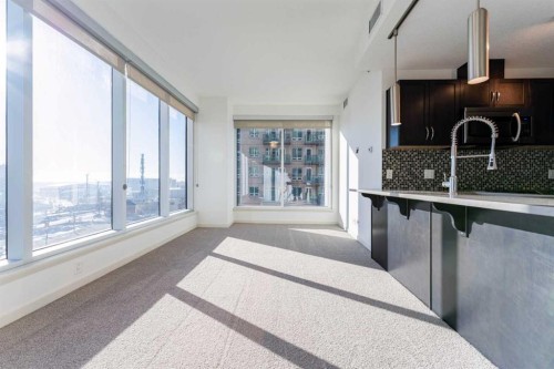 602-1320 1 Street Se, Calgary, AB - Indoor Photo Showing Kitchen