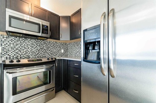 602-1320 1 Street Se, Calgary, AB - Indoor Photo Showing Kitchen With Stainless Steel Kitchen With Upgraded Kitchen