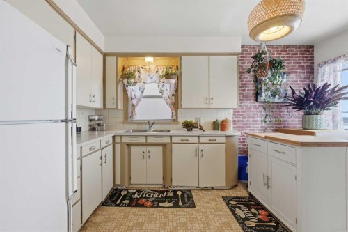 1019 8 Avenue Ne, Calgary, AB - Indoor Photo Showing Kitchen With Double Sink