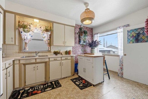 1019 8 Avenue Ne, Calgary, AB - Indoor Photo Showing Kitchen With Double Sink