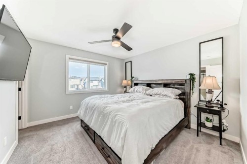 29 Precedence Glen, Cochrane, AB - Indoor Photo Showing Bedroom