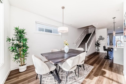 81 Herron Mews Ne, Calgary, AB - Indoor Photo Showing Dining Room