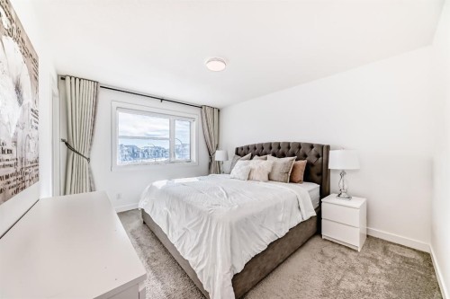 81 Herron Mews Ne, Calgary, AB - Indoor Photo Showing Bedroom